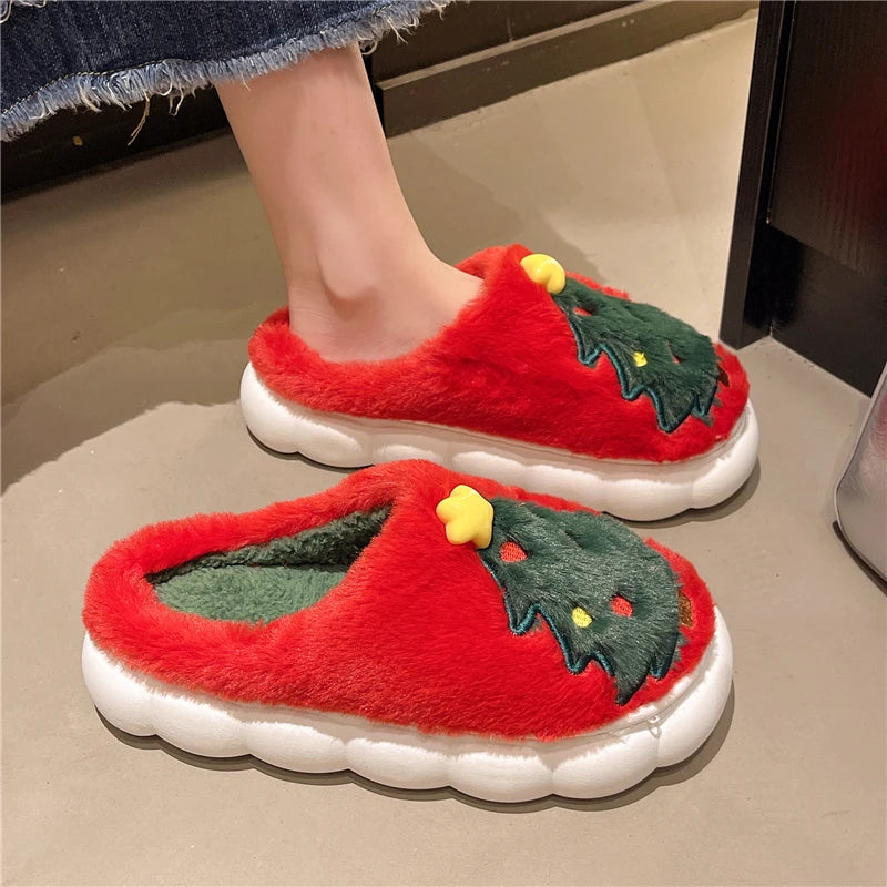 Christmas Tree Slippers