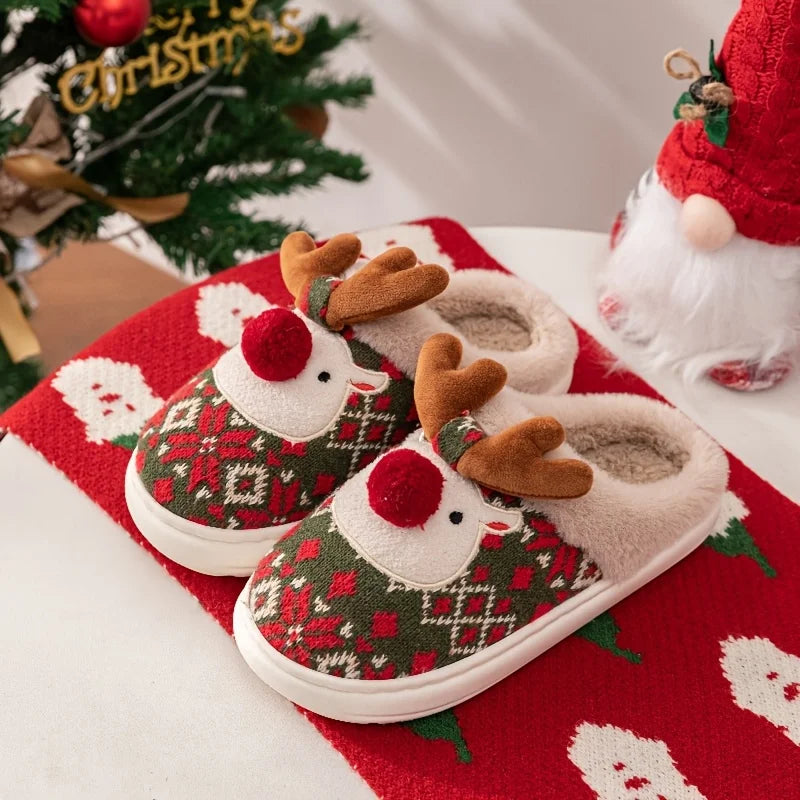 Christmas Reindeer Slippers