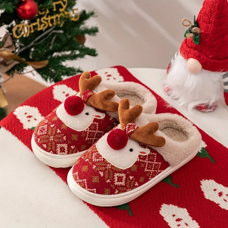 Christmas Reindeer Slippers