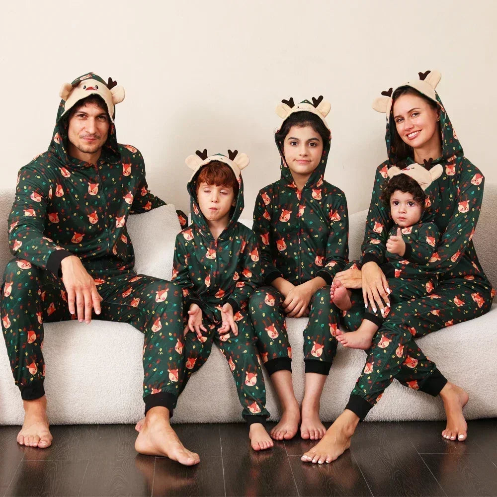 Matching Christmas Onesie Jumpsuit – Snowman Print
