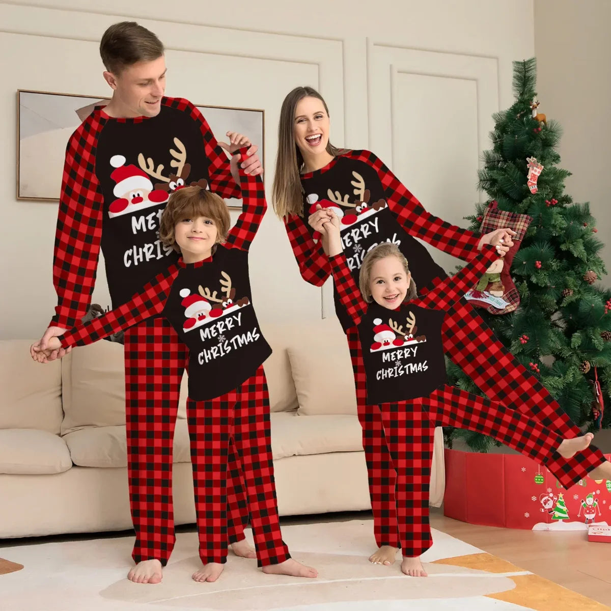 Santa & Reindeer Family Pyjama Set