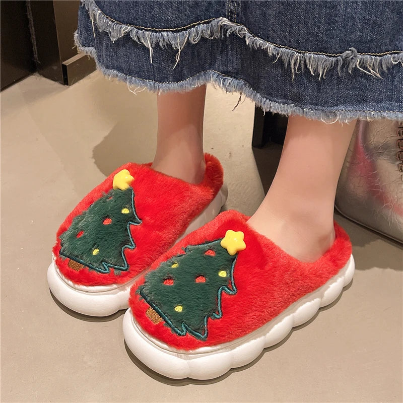 Christmas Tree Slippers