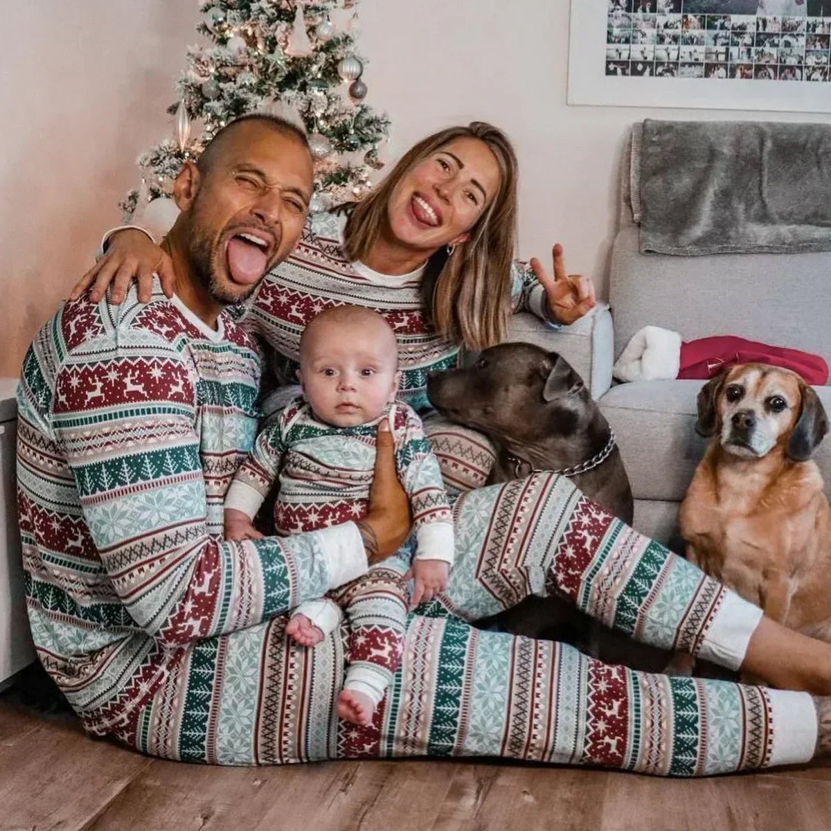 Christmas Print Pyjama Set