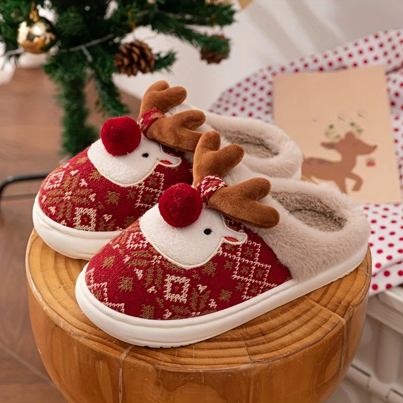 Christmas Reindeer Slippers
