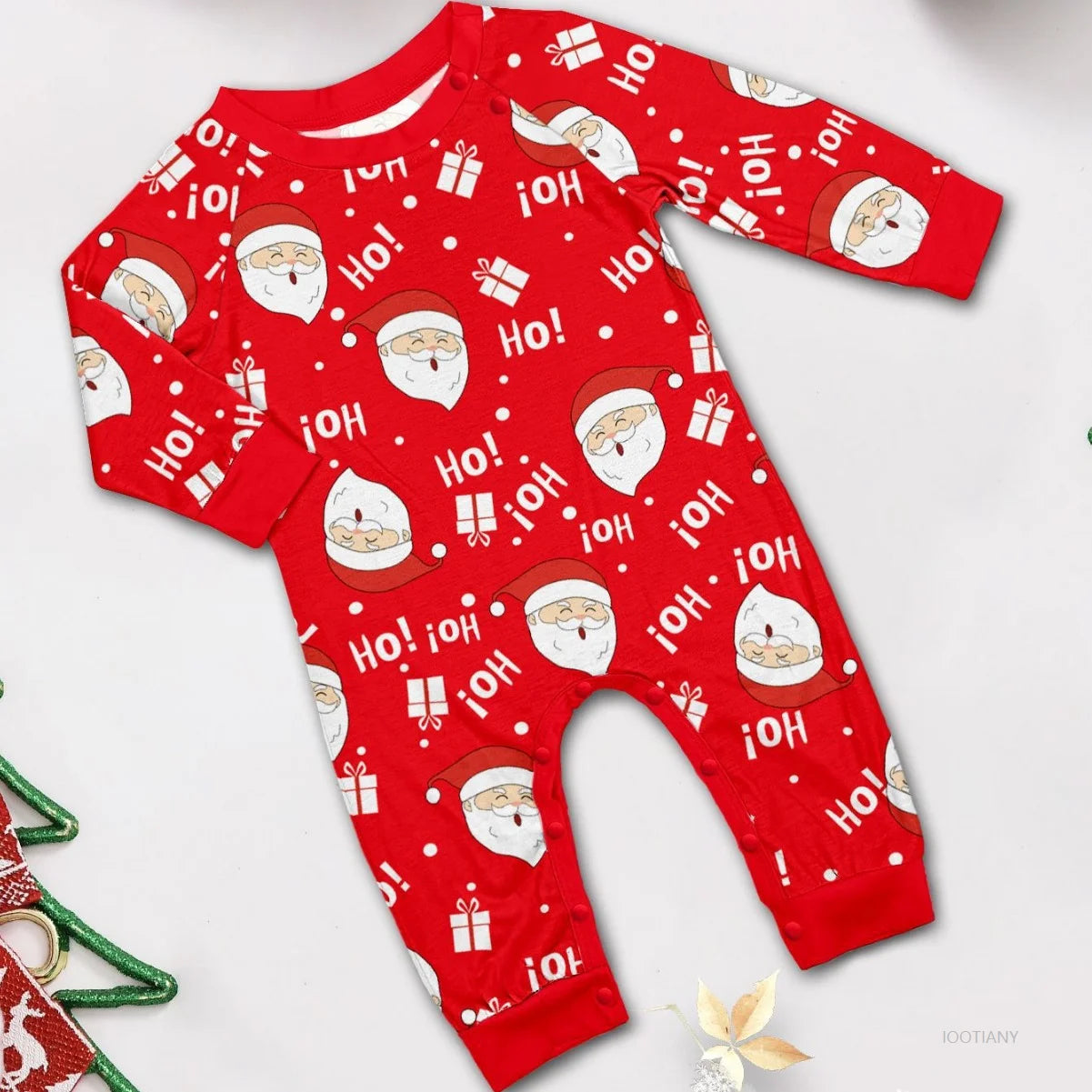 Matching Christmas Family Pajama Set – Santa Print
